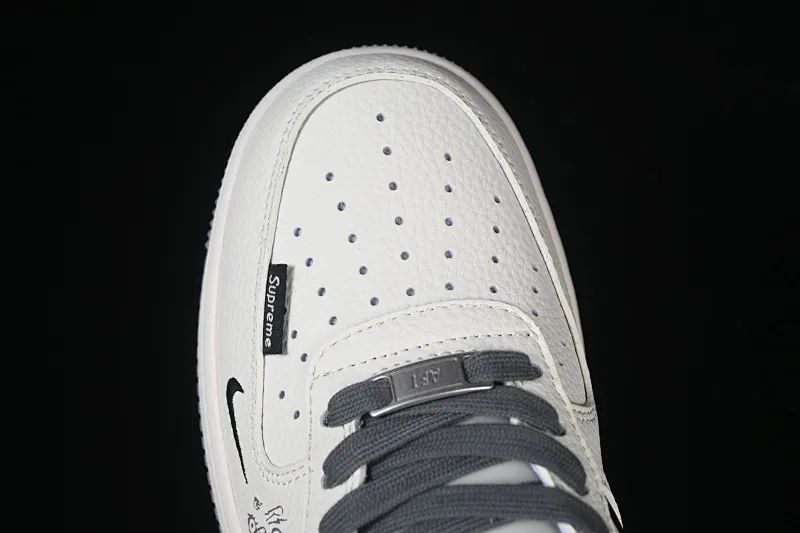 All categories Nk Air Force 1 Air Force series Nk Air Force 1 Low Air Force low top Nike Air Force 1'07 Low Supreme joint graffiti beige gray Air Force 1 low top casual sneakers QW5606-272